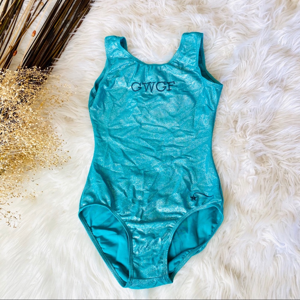 Shimmering glittered dance bodysuit outfit